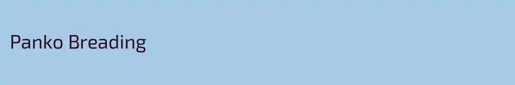Panko Breading